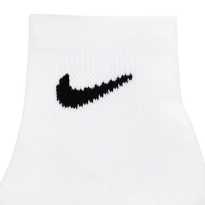 NIKE KID'S CUSHIONS ANKLE 3 PACKS WHITE SOCKS