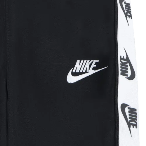 NIKE KID'S LOGO TAPING BLACK FULL ZIP TRACKSUIT SET