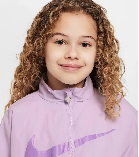 NIKE KID'S SWOOSH FUCHSIA WINDBREAKER JACKET