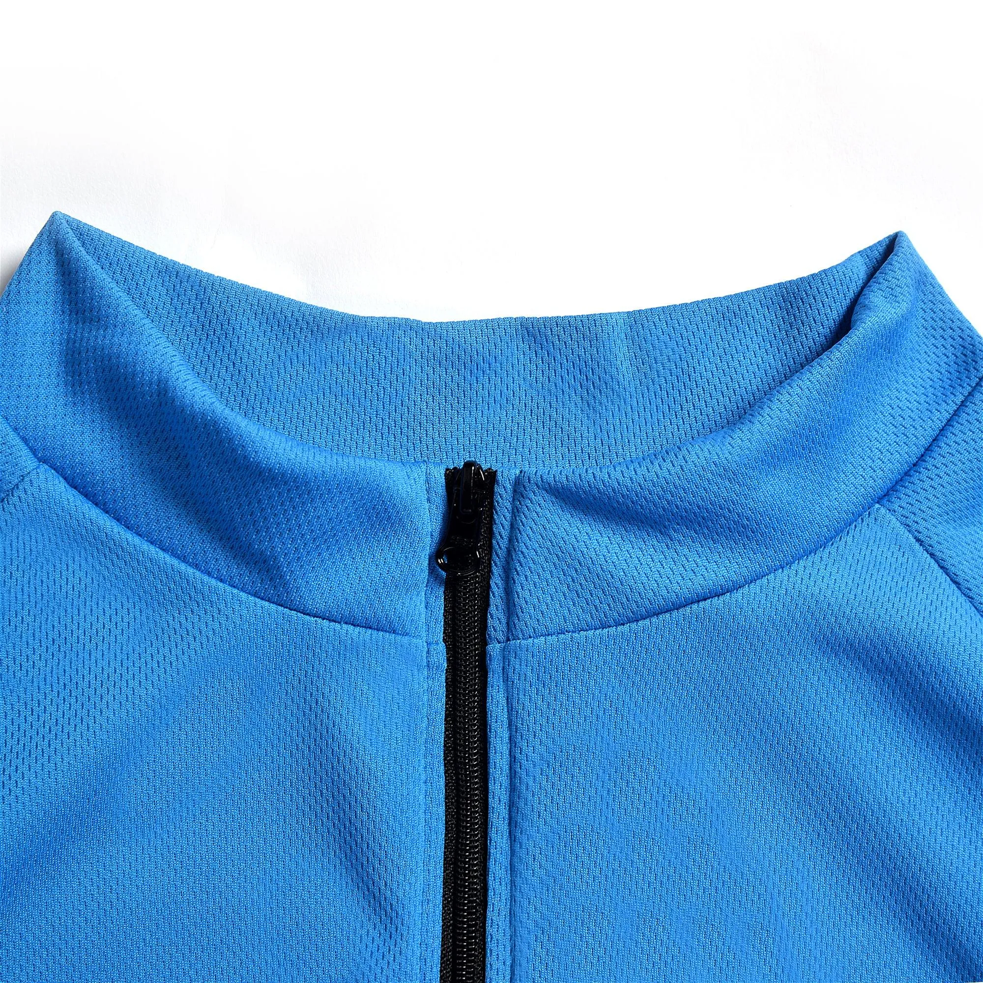 Nuckily MG043 Mens Cycling Jersey (Blue)