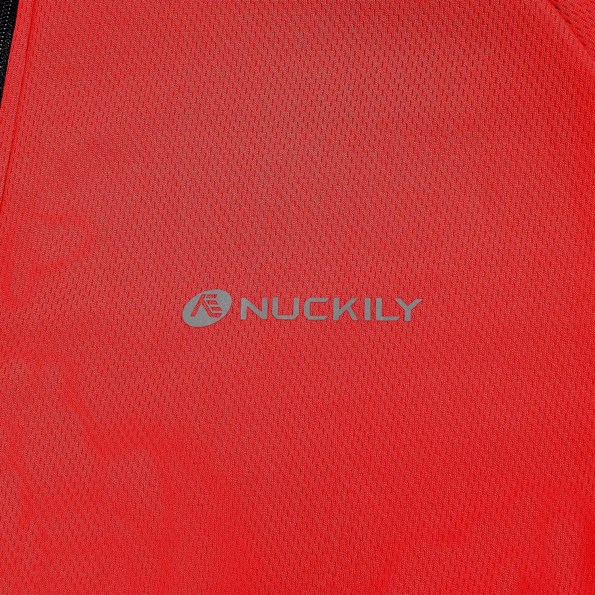 Nuckily MG043 Mens Cycling Jersey (Red)