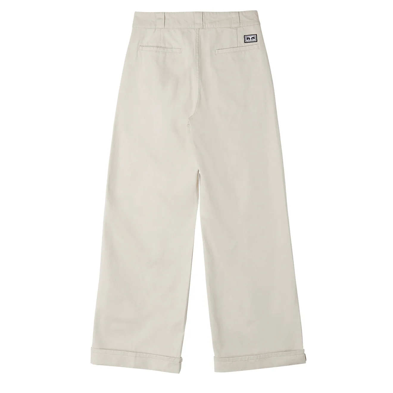 Obey Womens Mila Work Pant Silver Grey