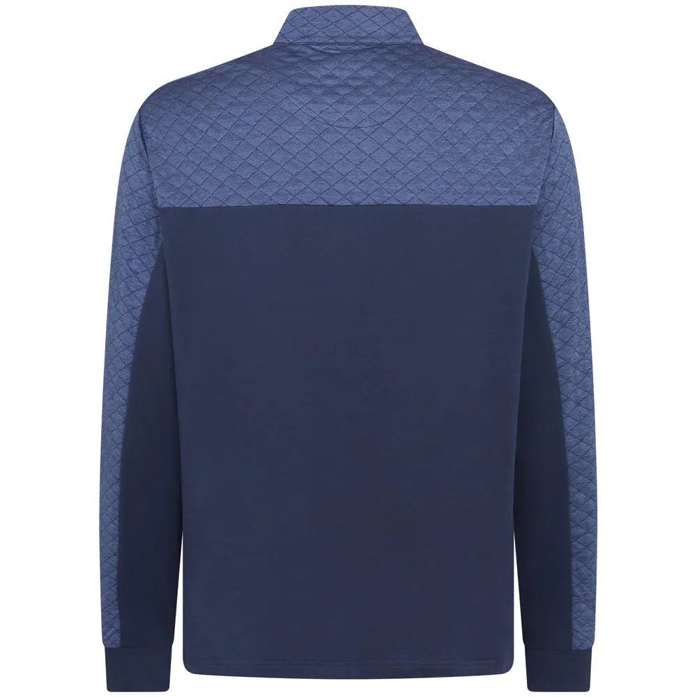 Original Penguin 1/4 Zip Heritage Block Pullover - Black Iris