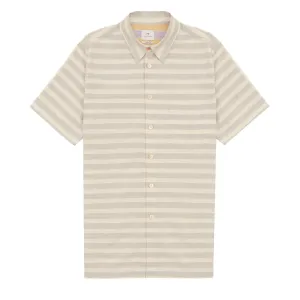 Paul Smith Stripe Cotton-Linen Shirt Light Blue