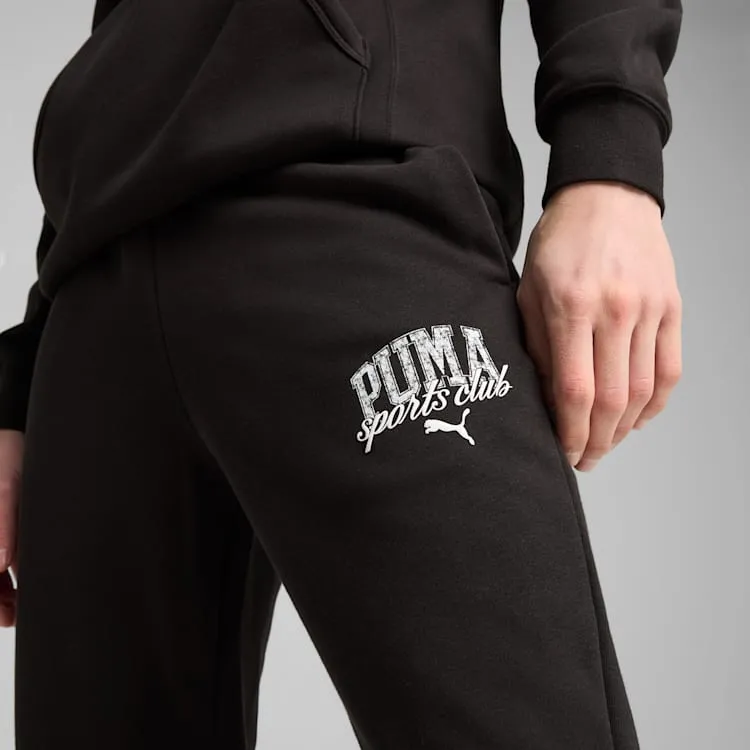 PUMA MEN'S CLASS FRENCH TERRY BLACK SWEATPANTS