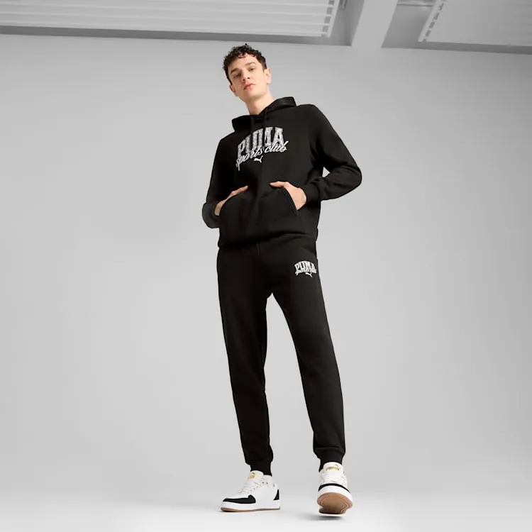 PUMA MEN'S CLASS FRENCH TERRY BLACK SWEATPANTS