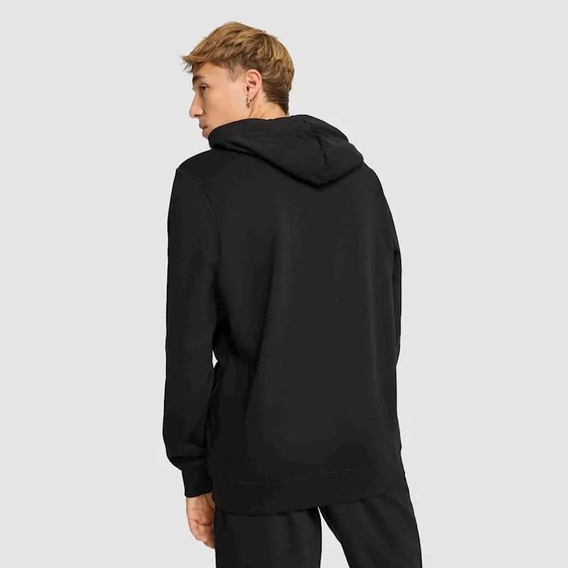 PUMA MEN'S ESSENTIALS BIG LOGO FLEECE BLACK HOODIE