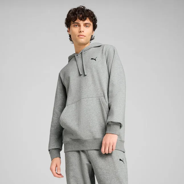 PUMA MEN'S ESSENTIALS SMALL LOGO GREY HOODIE