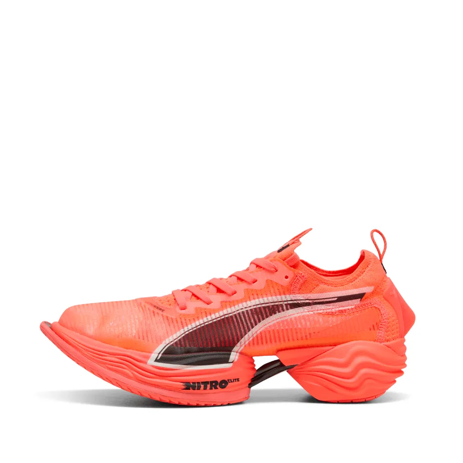 Puma Men's Fast-R NITRO Elite 2 Running Shoes in Glowing Red/Puma White SS25