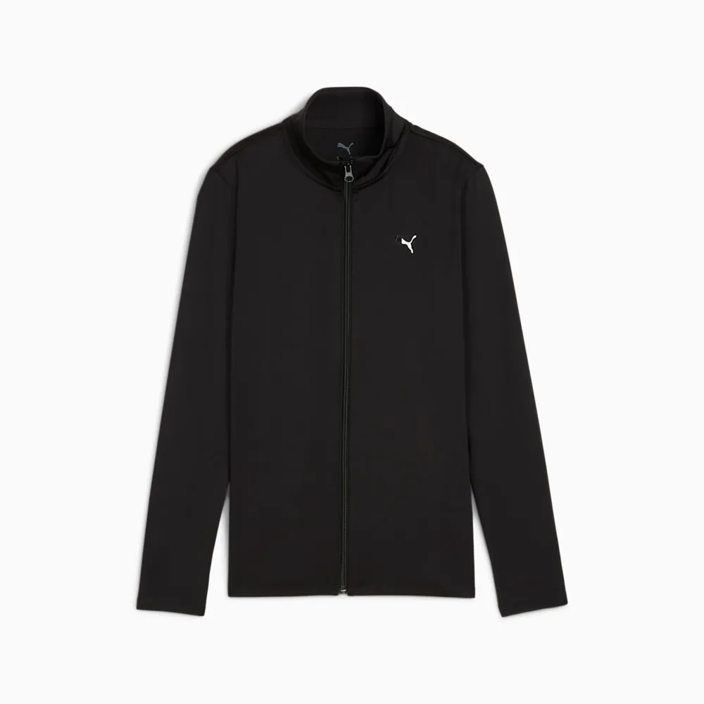 PUMA WOMEN'S STRONG FULL-ZIP BLACK JACKET