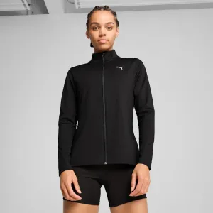 PUMA WOMEN'S STRONG FULL-ZIP BLACK JACKET