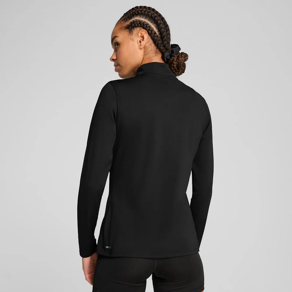 PUMA WOMEN'S STRONG FULL-ZIP BLACK JACKET