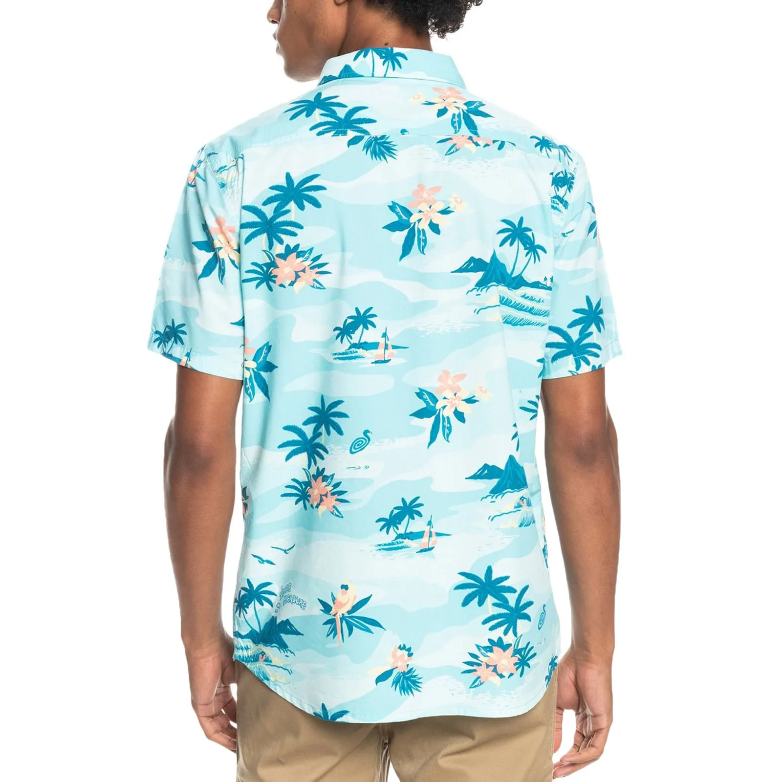Quiksilver Mens Birdwatcher Short Sleeve Button Up Shirt