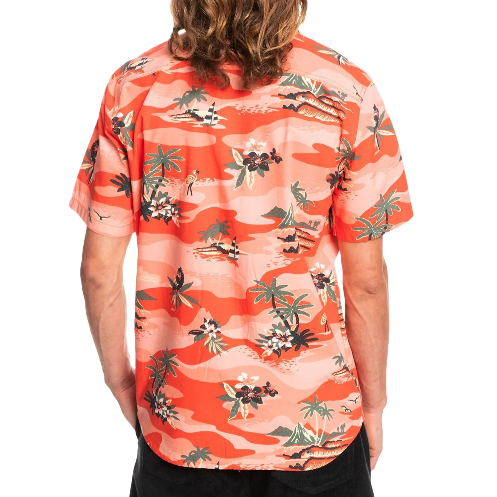 Quiksilver Mens Birdwatcher Short Sleeve Button Up Shirt