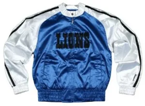 Reebok Detroit Lions NFL Football Junior Womens Lightweight Satin Jacket