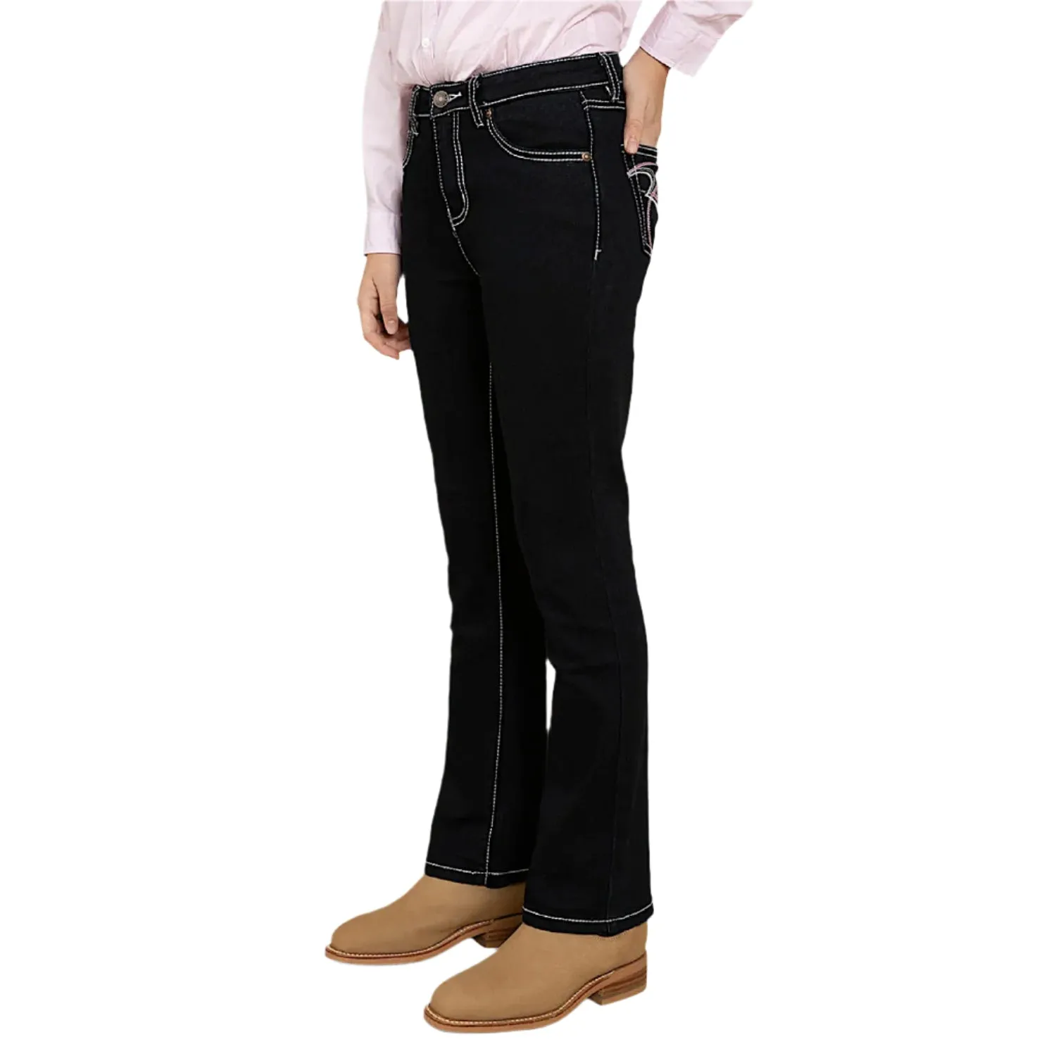 Ringers Western Kid's Joey Cowgirl Jean - Dark Blue