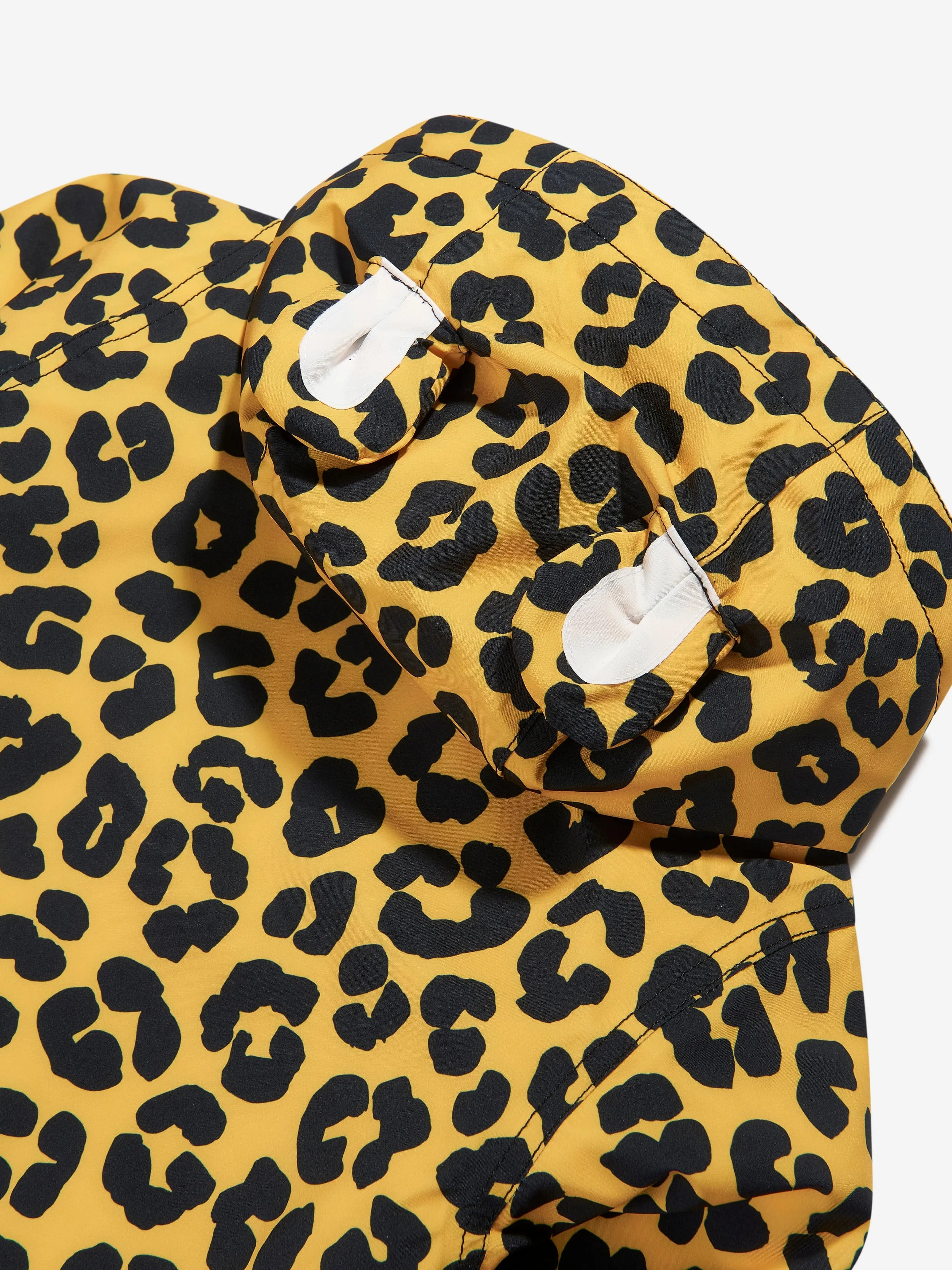 Roarsome Kids Dash The Leopard Raincoat in Yellow