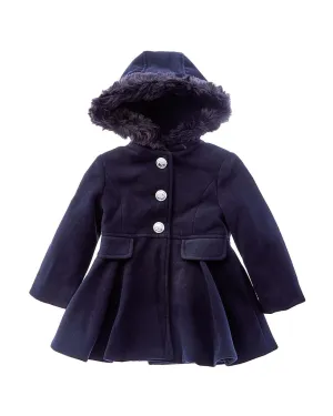 Rothschild Kids Single-Breasted Hooded Coat