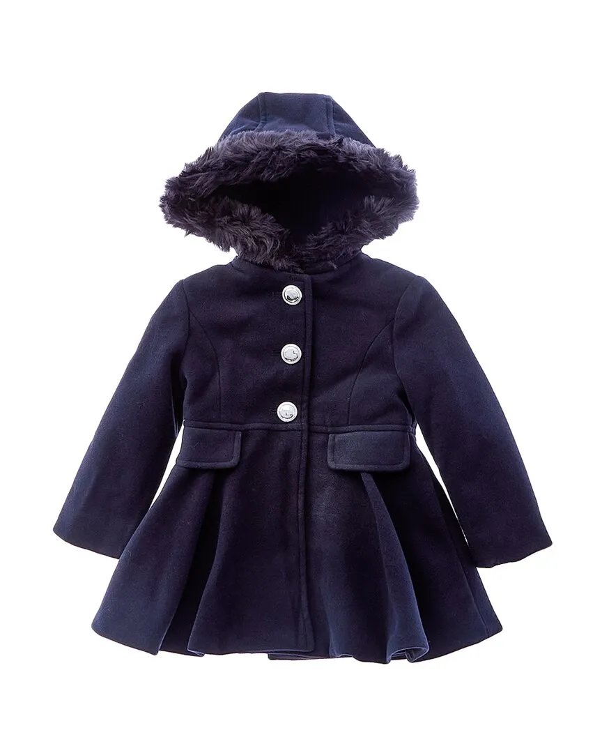 Rothschild Kids Single-Breasted Hooded Coat