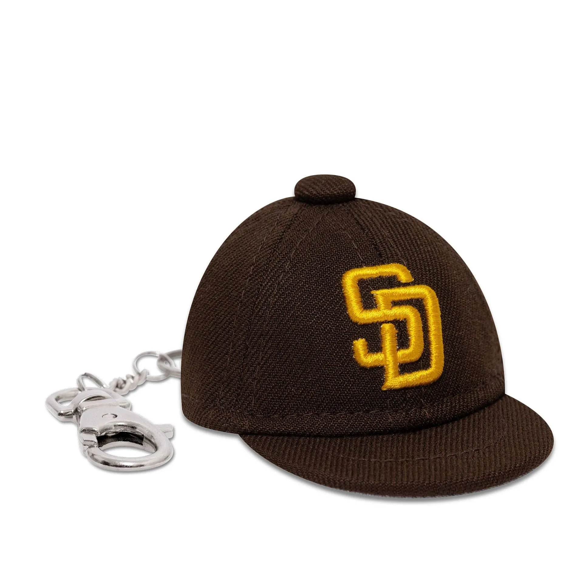 San Diego Padres MLB Mini Cap Dark Brown Key Chain NEW ERA