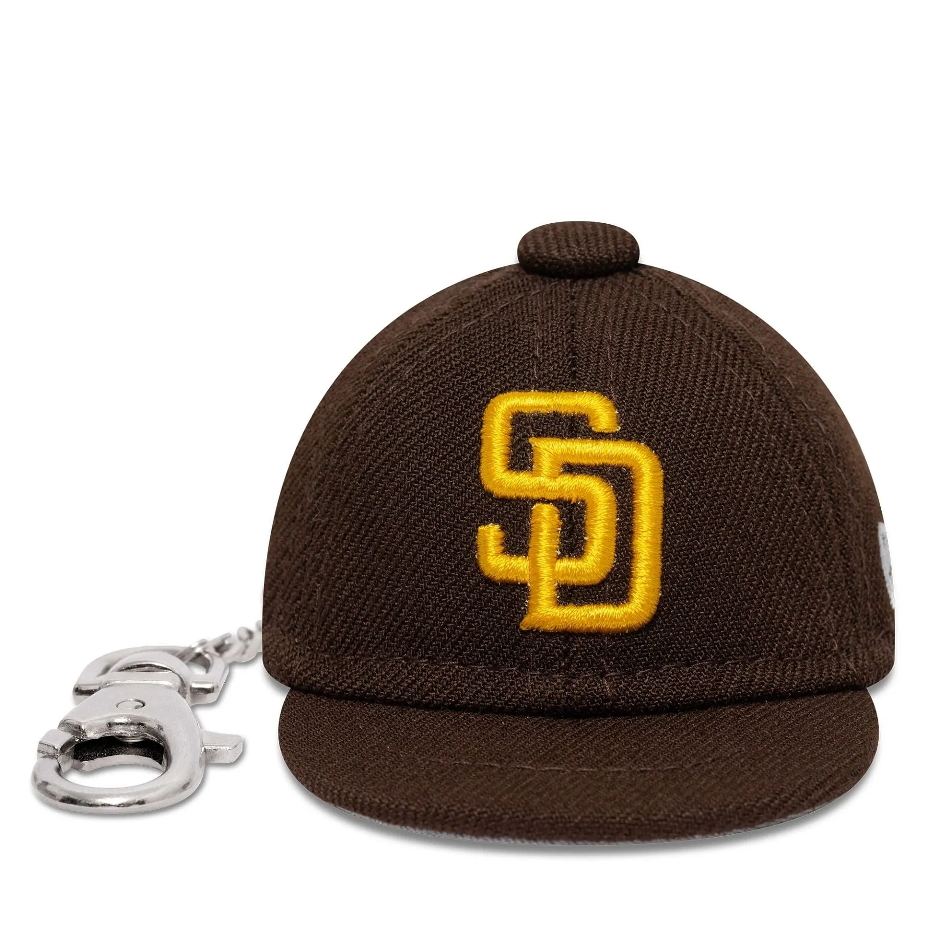 San Diego Padres MLB Mini Cap Dark Brown Key Chain NEW ERA