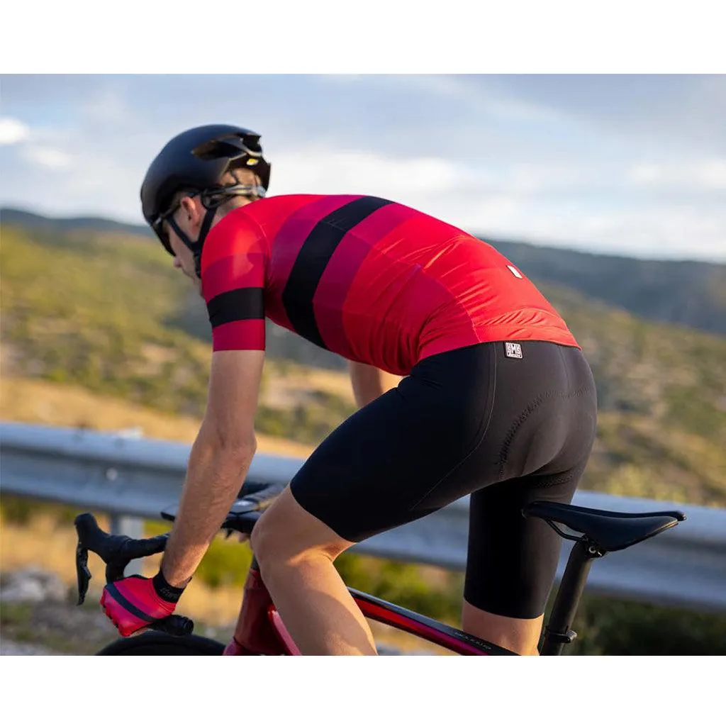 Santini Eco Sleek Bengal Mens Cycling Jersey (Red)