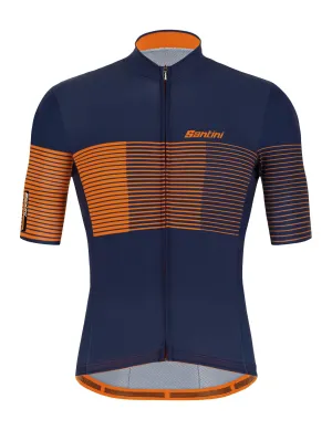 Santini Tono Freccia Mens Cycling Jersey (Blue)