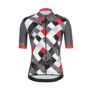 Santini Vis Ironman Mens Cycling Jersey (Red)