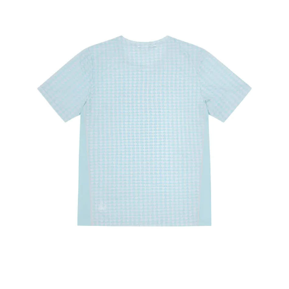 Sealskinz Men's Sprowston Ultra Light Running T-shirt Diamond Print in Blue SS25