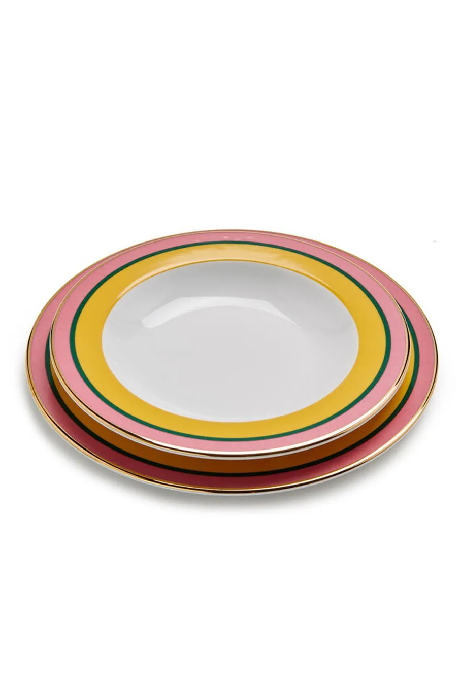 Set of 2 Soup & Dinner Plates