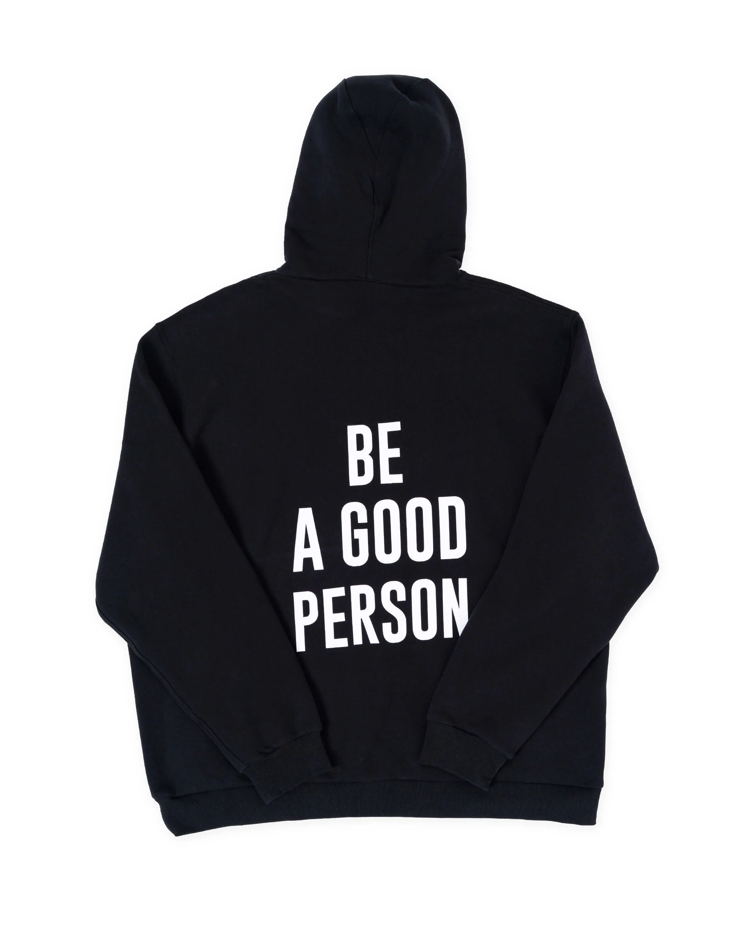 Steady State Pullover Hoodie - Black - lululemon // BE A GOOD PERSON *Pre-Order*