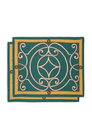 Tablemat Set Of 2 - Cortile Green