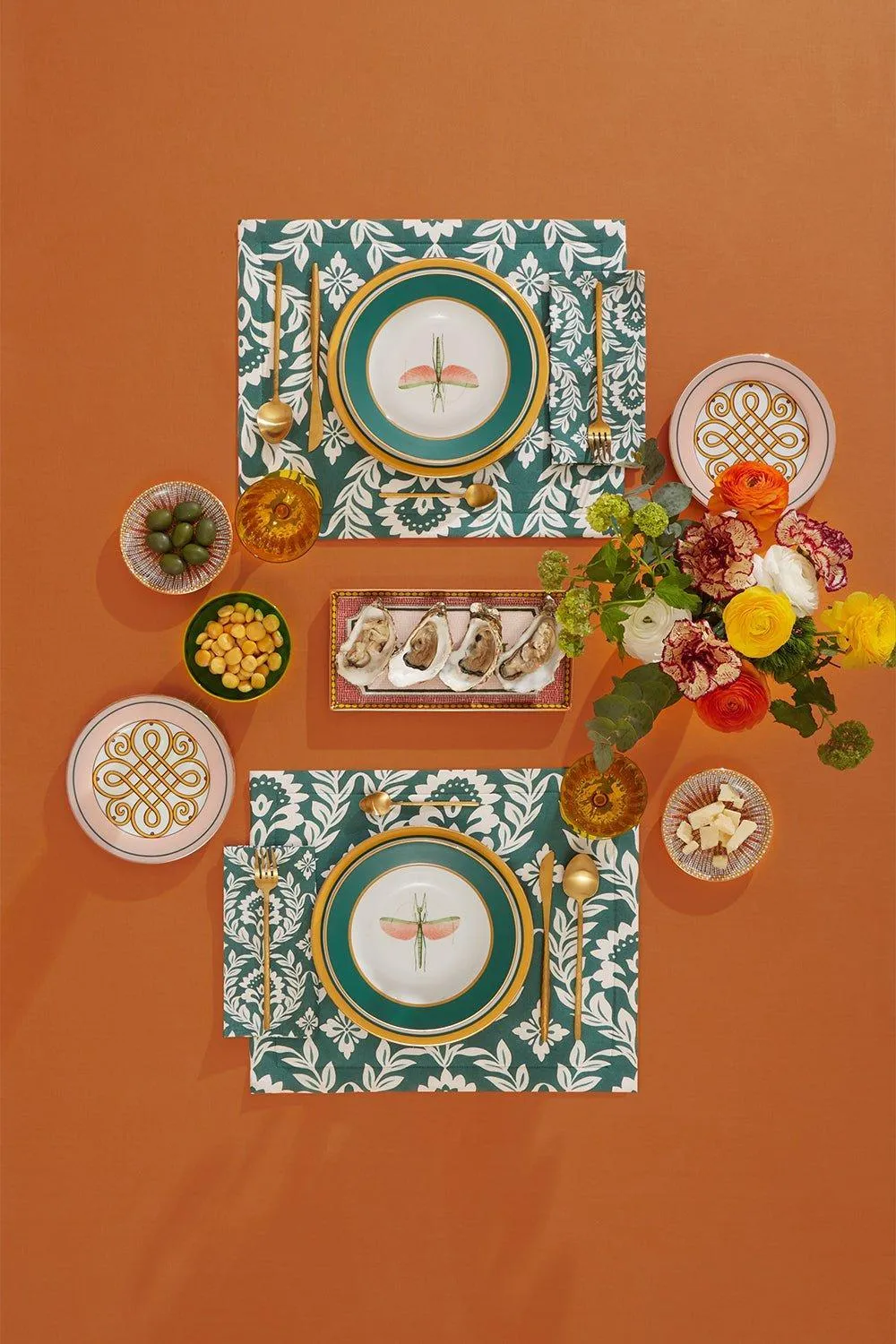 Tablemat Set Of 2 - Green Garland