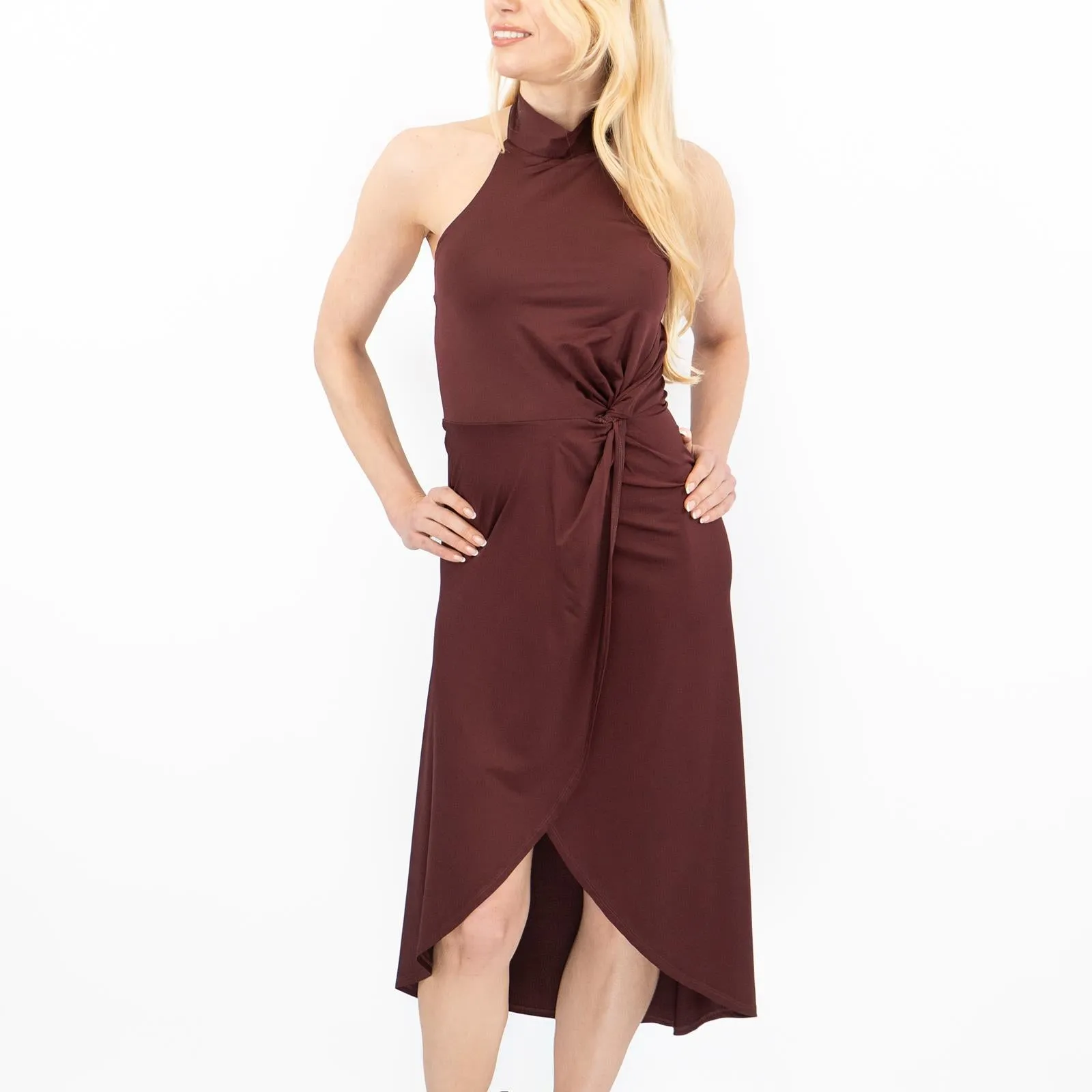Ted Baker Womens Halter Dress Wine