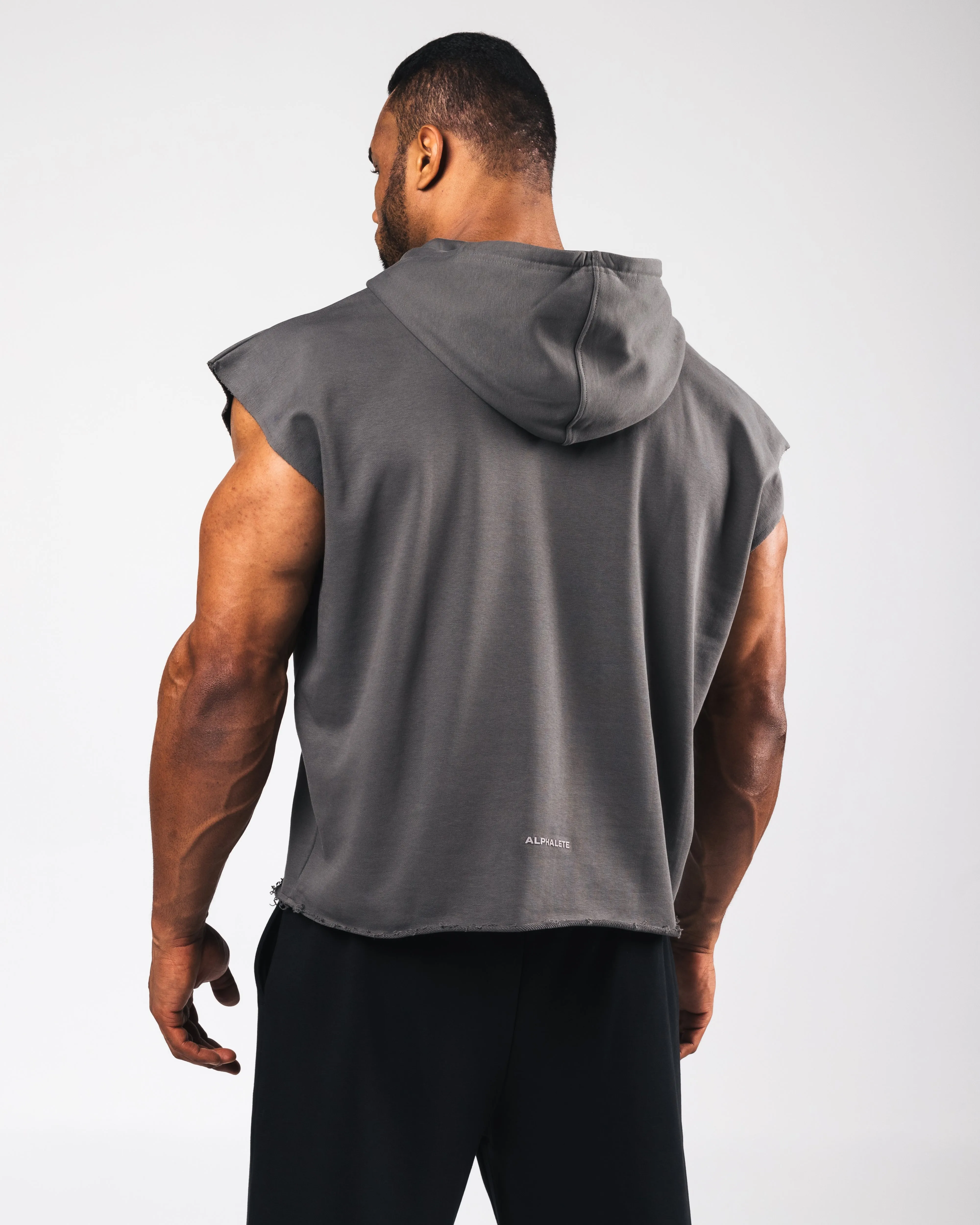 Three Pillar Capped Hoodie - Pewter Alphalete Athletics