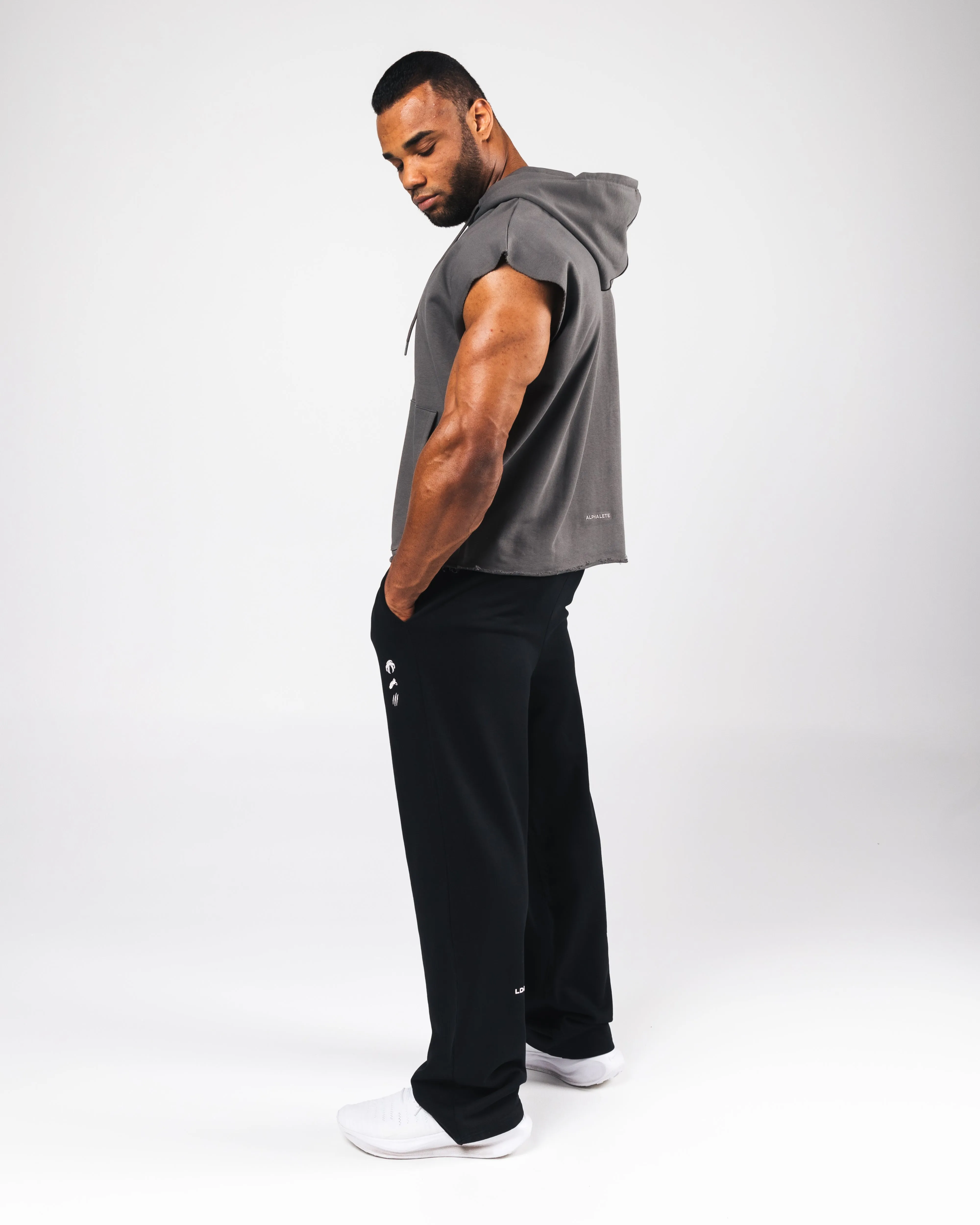 Three Pillar Capped Hoodie - Pewter Alphalete Athletics