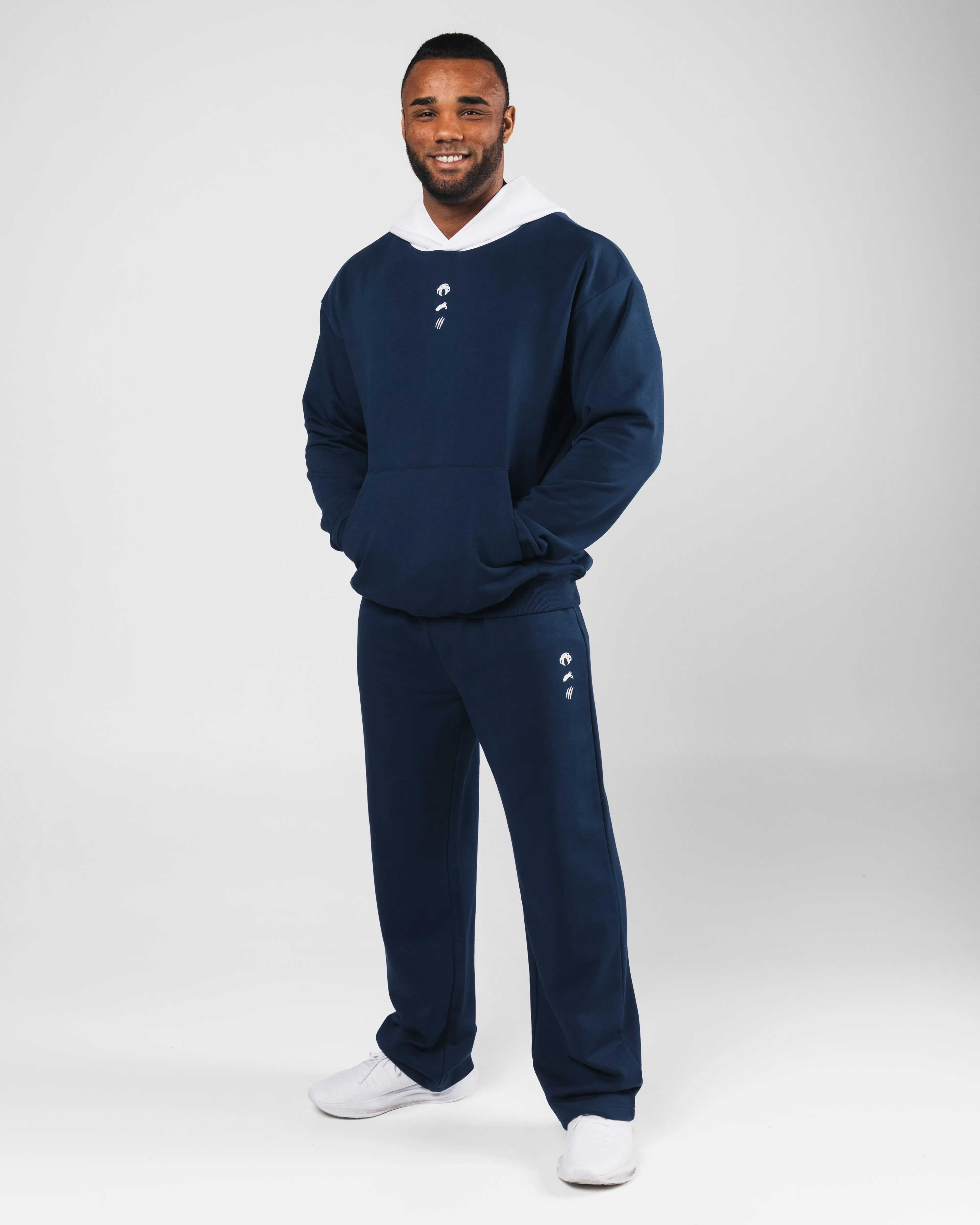 Three Pillar Heavyweight Hoodie - Denim Alphalete Athletics