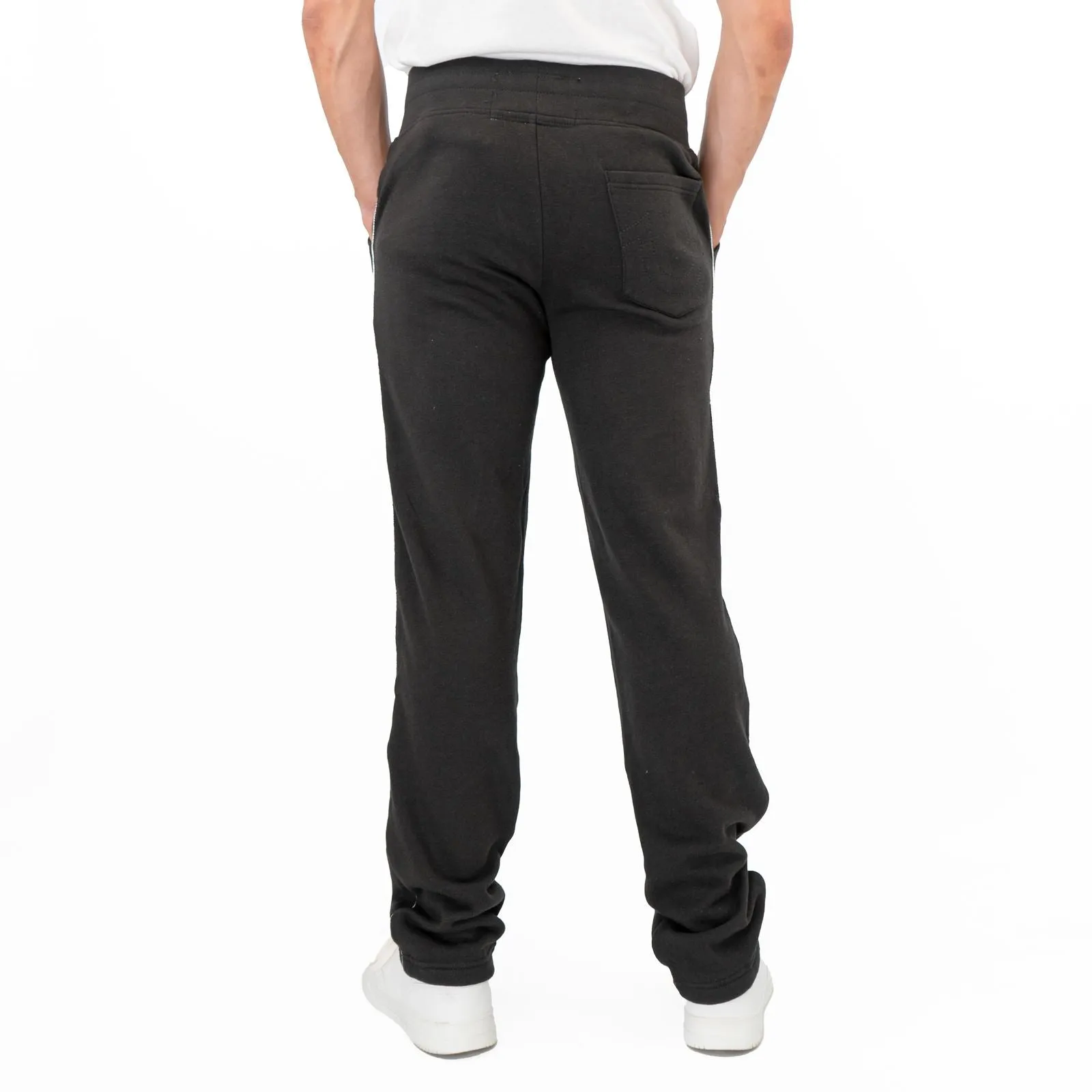 True Religion Mens Black Silver Metalic Detail Jogger Sweatpants