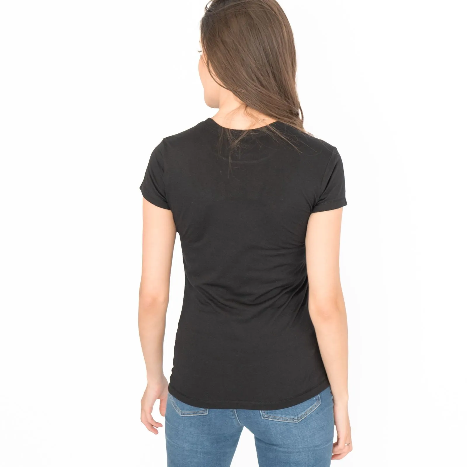True Religion Womens Top Buda Sequin Black