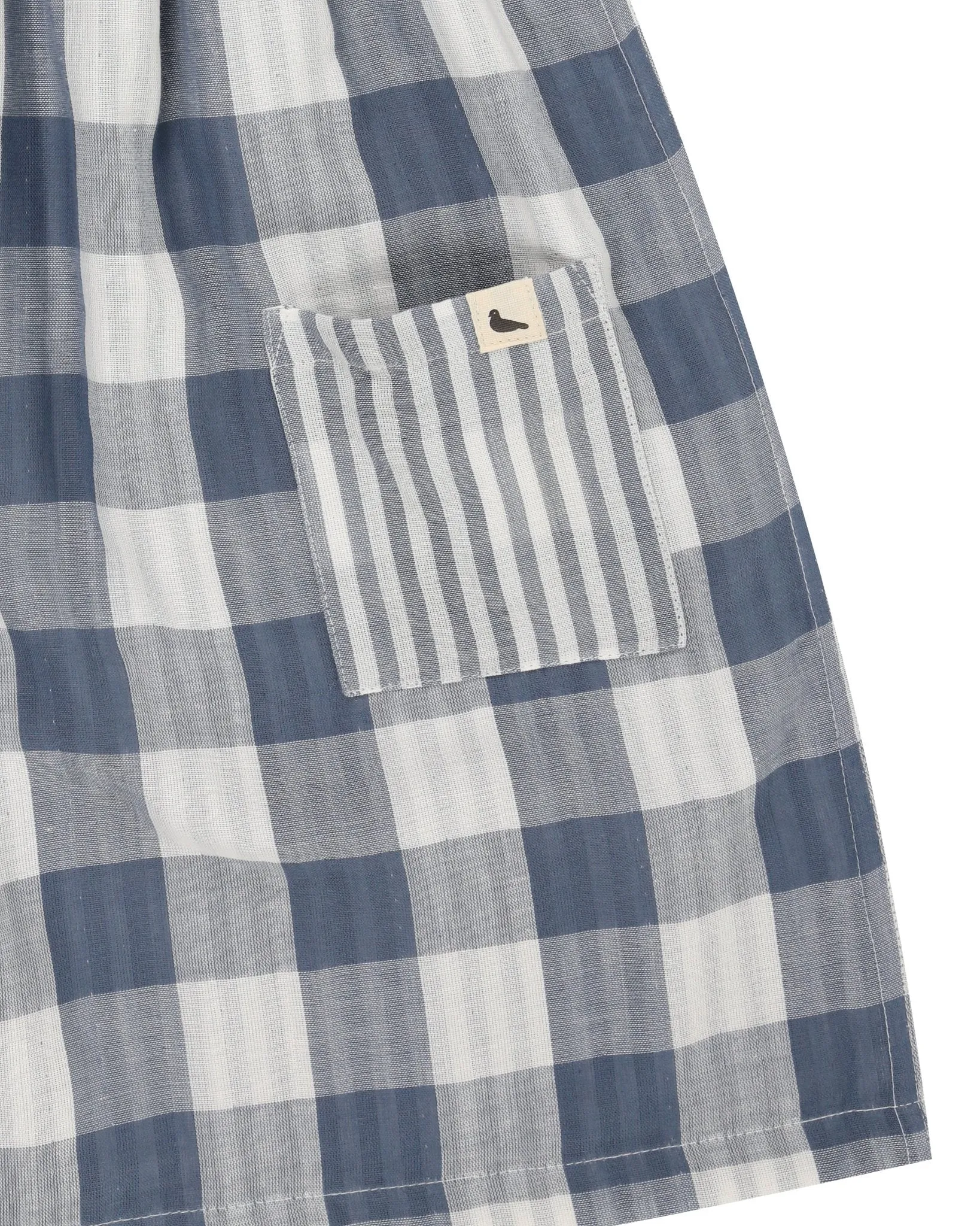 Turtledove London: Marine Check Easy Fit - Reversible Style Dress (with Pockets)