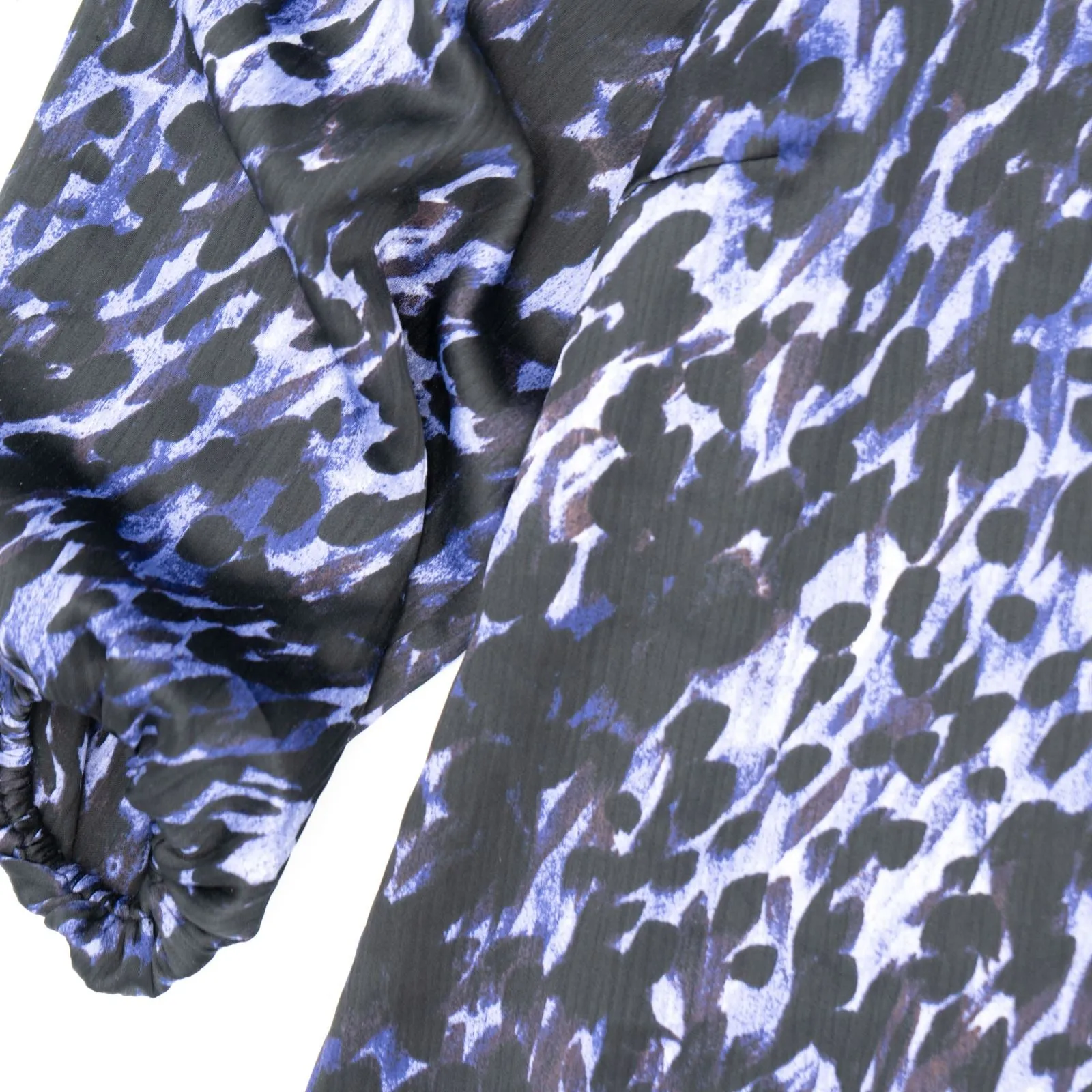 Vero Moda Black Purple Leopard Print 3/4 Sleeve Tops