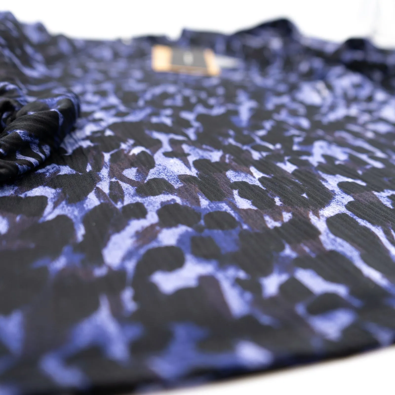 Vero Moda Black Purple Leopard Print 3/4 Sleeve Tops
