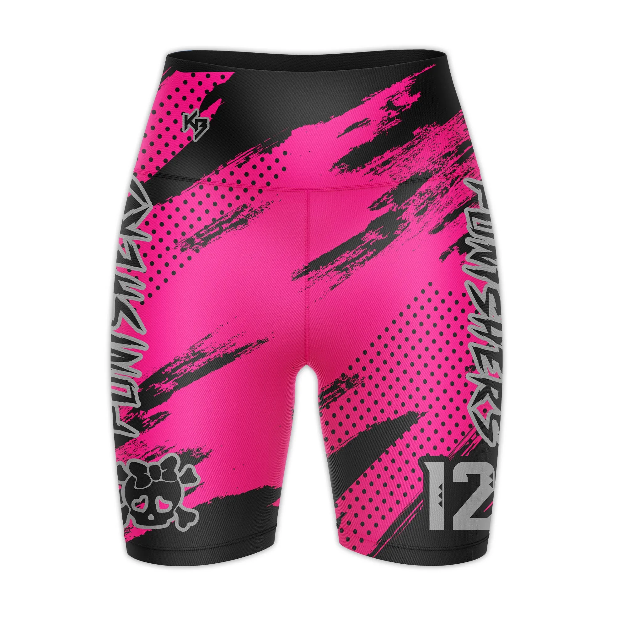 Womens Compression 7 Inch Bike Shorts KITBEAST