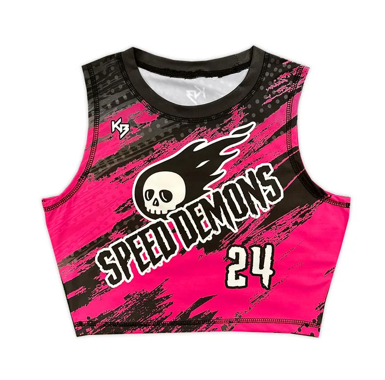 Womens Crop Compression Jersey KITBEAST