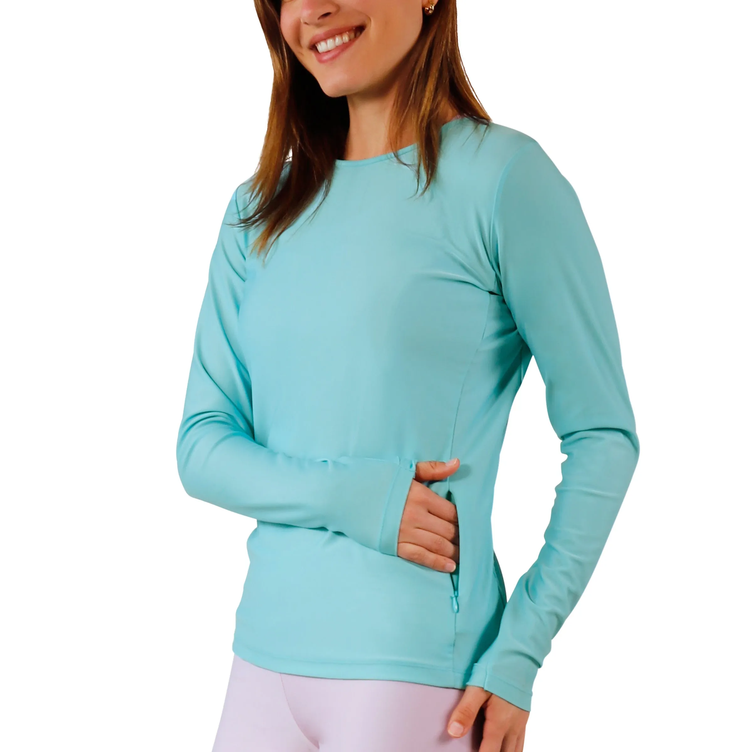 Women's Long Sleeve Crew Sun & Swim Shirt