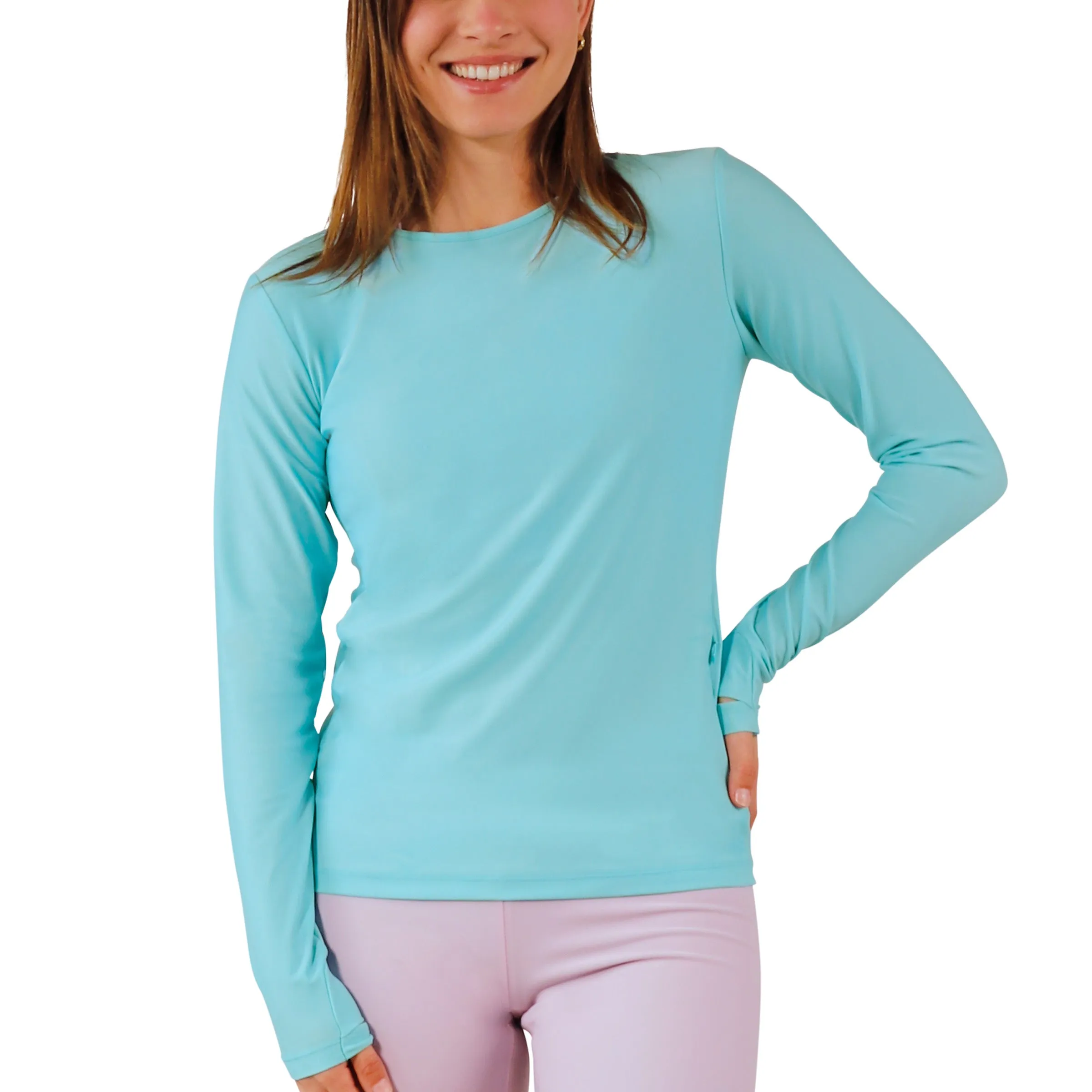 Women's Long Sleeve Crew Sun & Swim Shirt