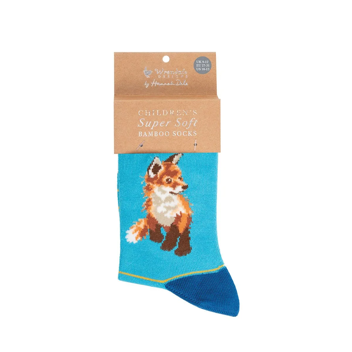 Wrendale Kids Born To Be Wild Fox Socks