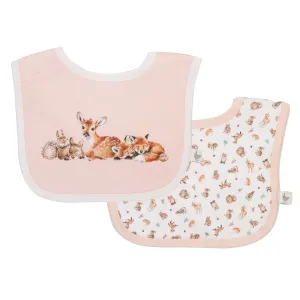 Wrendale Little Forest Woodland Animal Bib Gift Set